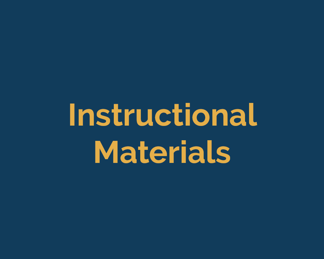 <b>INSTRUCTIONAL MATERIALS</b>