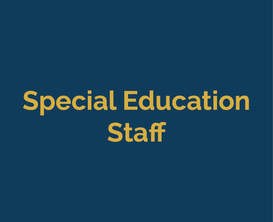 <b>SPECIAL EDUCATION STAFF</b>